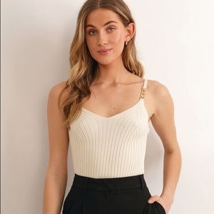 DILVIN Cream Knit Top